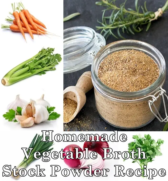 Homemade Vegetable Broth Stock Powder Recipe