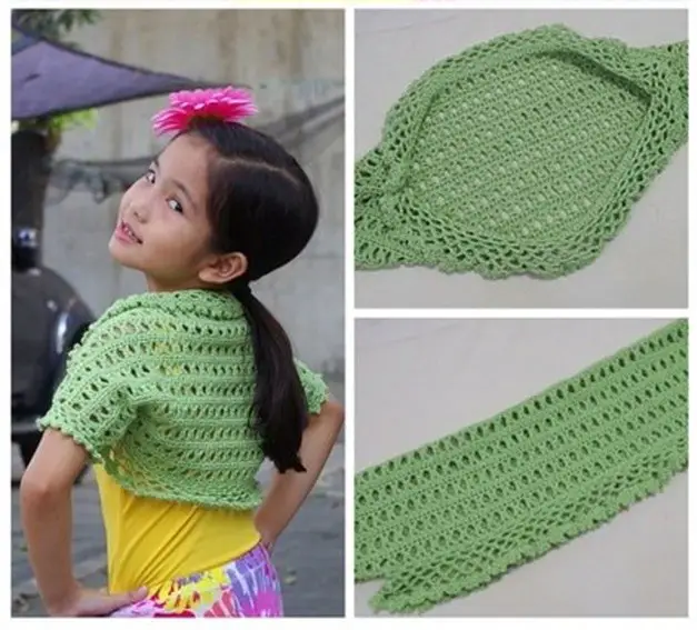 Homemade Crochet Pretty Little Girl Shrug Project