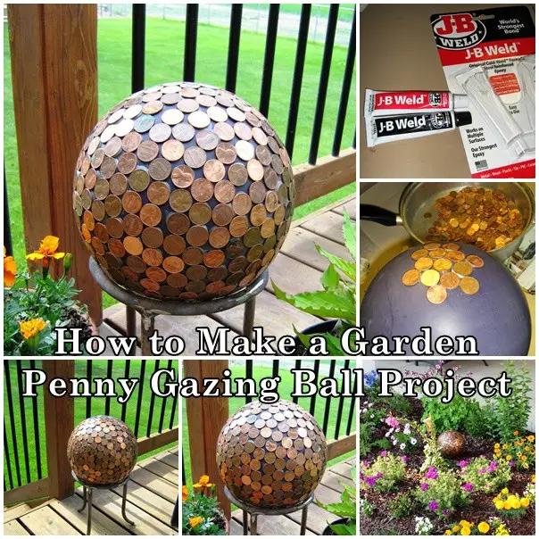 How to Make a Garden Penny Gazing Ball Projec