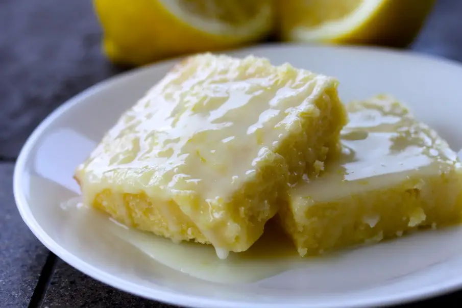 Homemade Lemon Brownies Recipe