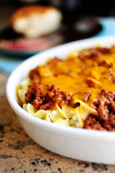 Beefy Noodle Casserole With Sour Cream and Cottage Cheese Recipe - The ...