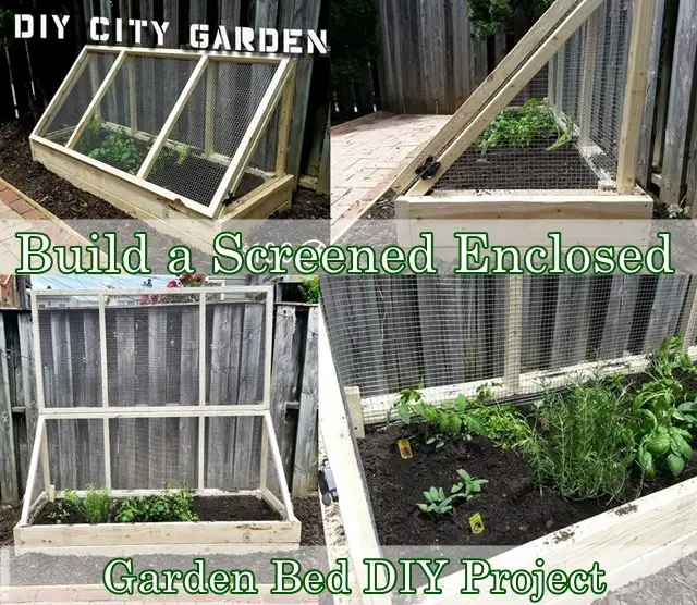 Build a Screened Enclosed Garden Bed DIY Project