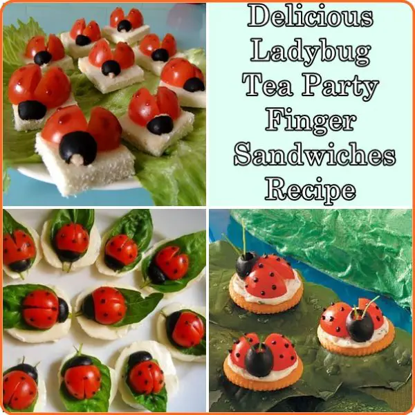 Delicious Ladybug Tea Party Finger Sandwiches Recipe 
