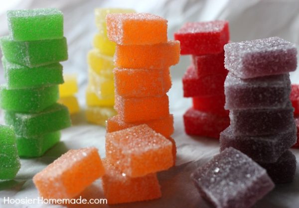 Homemade Candy Gumdrops Squares Recipe