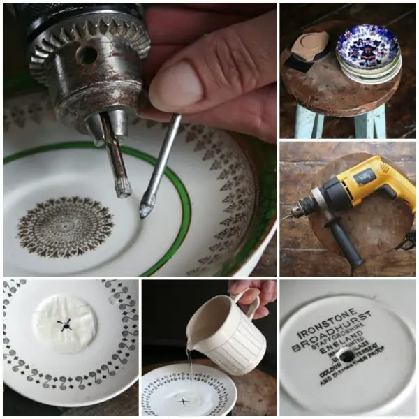 How to Drill and Make Holes Through Vintage China
