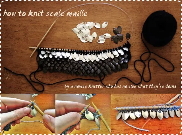 Learn the Skill of Knitting with Anodized Aluminum Scales
