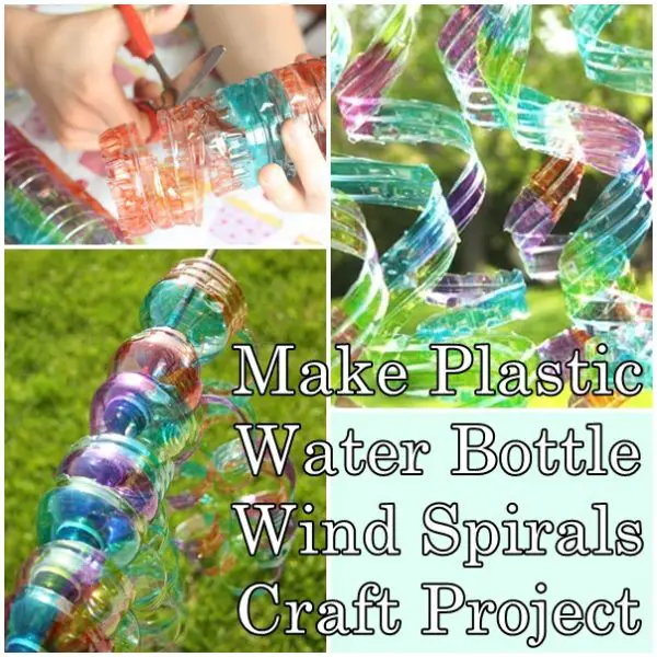 Make Plastic Water Bottle Wind Spirals Craft Projec