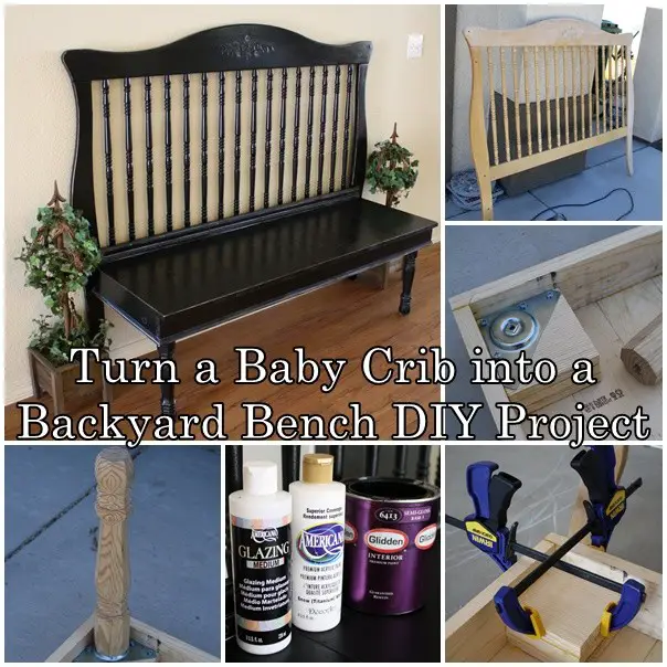 Turn a Baby Crib into a Backyard Bench DIY Project