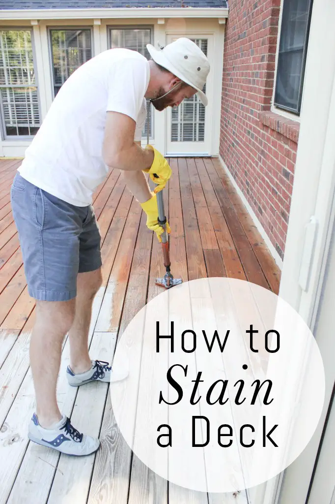 How to Properly Stain a Wood Deck DIY Project