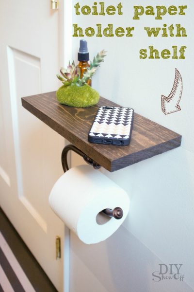 Bathroom Shelf and Toilet Paper Roll Holder