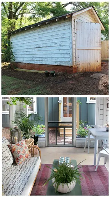 Convert an Old Shed into a Screened Room