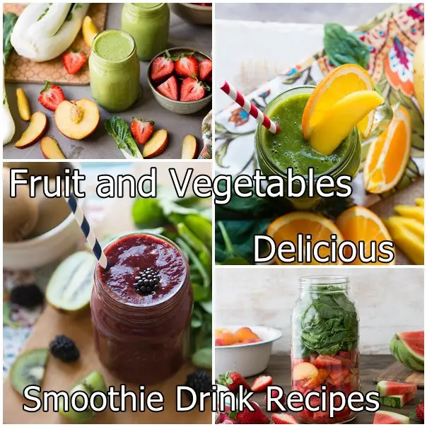 Fruit and Vegetables Delicious Smoothie Drink Recipes