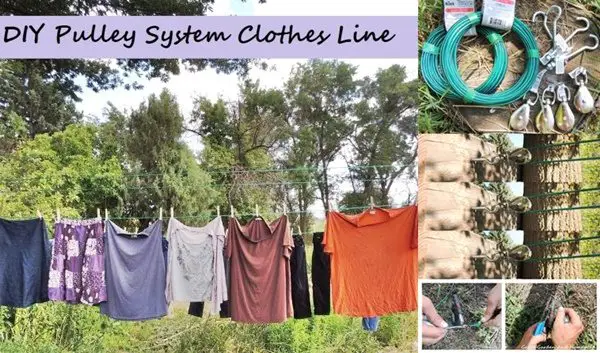 Homemade Laundry Clothesline Pulley System Project