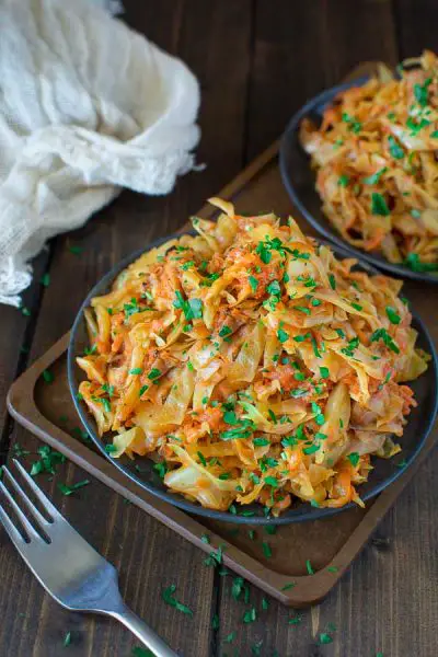 Sauteed Cabbage With Or Without Meat
