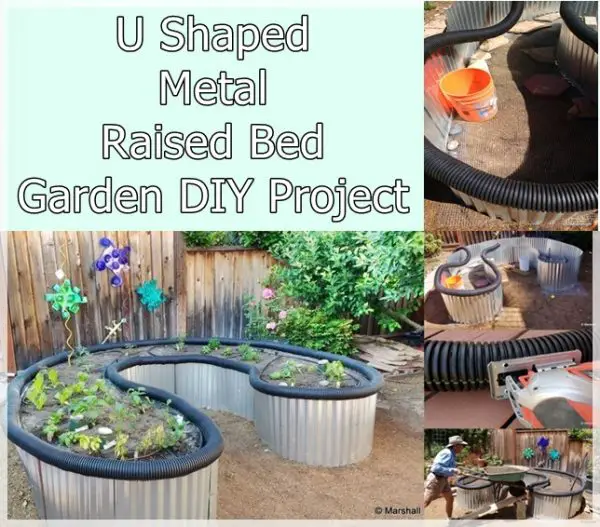  U Shaped Metal Raised Bed Garden DIY Project 