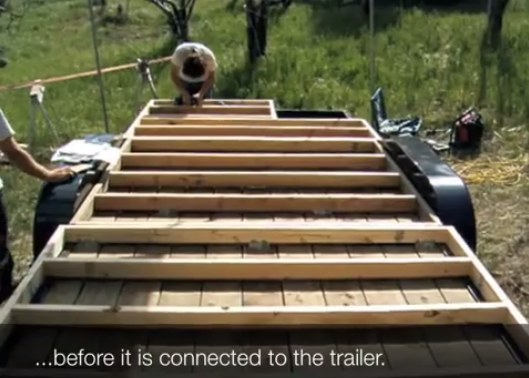 How to Frame a Tiny House on a Trailer DIY Project