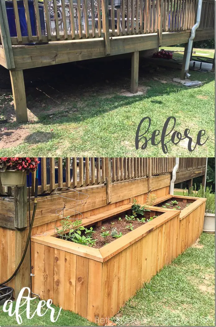 Enclose a Back Porch With Raised Garden Beds Project