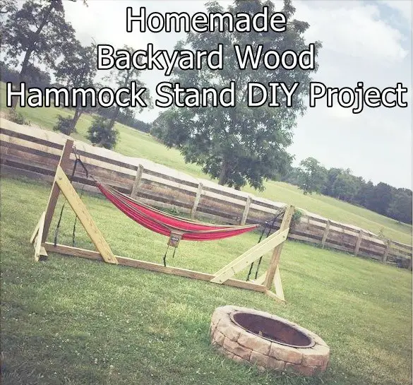 Homemade Backyard Wood Hammock Stand DIY Project