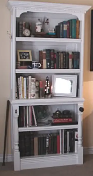 How to Turn an Old Door into a Bookshelf