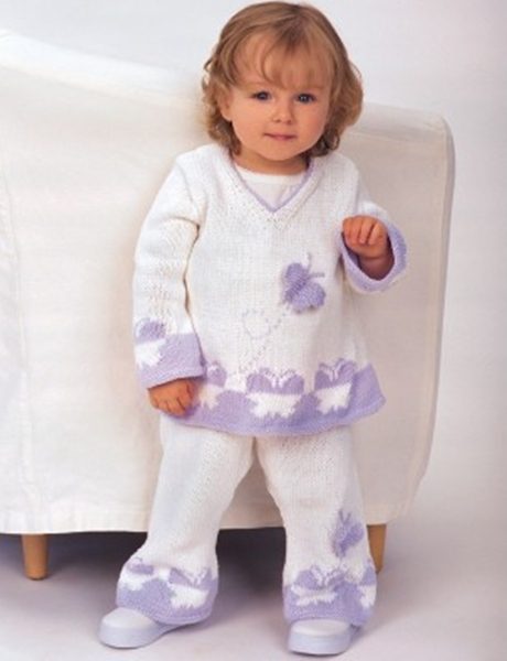 Knitted Butterfly Outfit Free Pattern