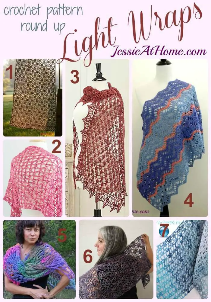 Crochet this Collection of Great Rectangle Lightweight Wraps