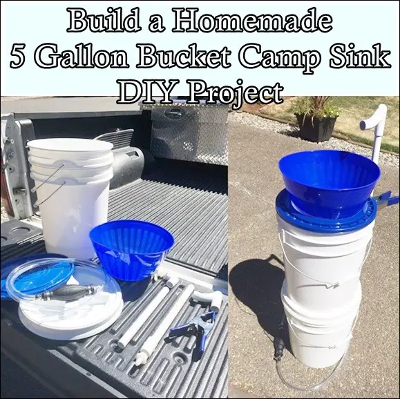 Build a Homemade 5 Gallon Bucket Camp Sink DIY Project