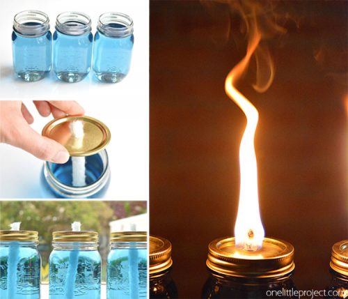 Make Your Own Citronella Jar Candle