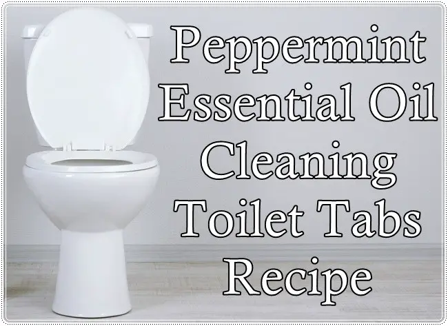 Peppermint Essential Oil Cleaning Toilet Tabs Recipe