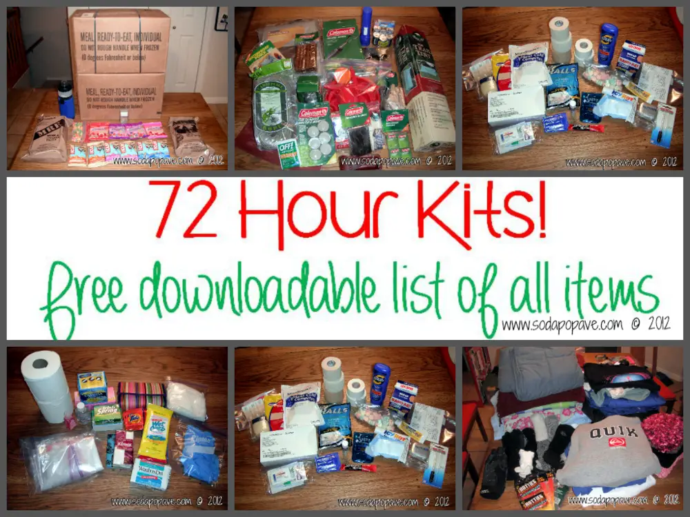 Create Your 3 Day Emergency Family Kits and Be Prepared