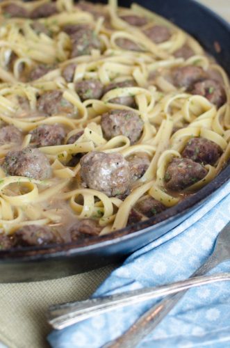 Homemade Fettucine With Venison Meatballs Recipe