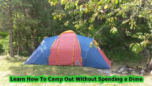 Learn How To Camp Out Without Spending a Dime