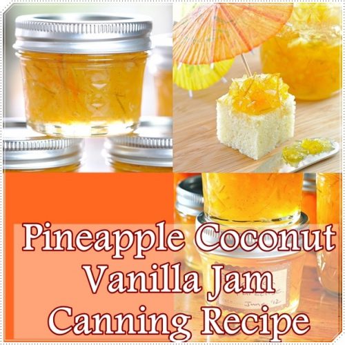 Pineapple Coconut Vanilla Jam Canning Recipe