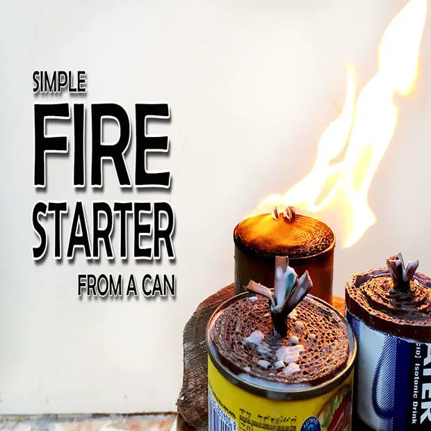 Simple Cardboard Fire Starter in a Can Project