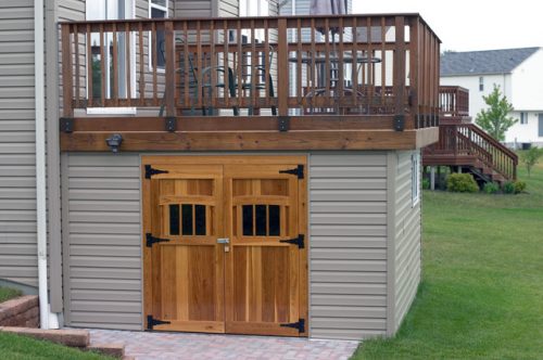 Converting the Space Under a Raised Deck into a Storage Shed