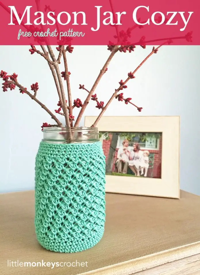 Crochet Pattern for a Light Up Mason Jar Craft Project