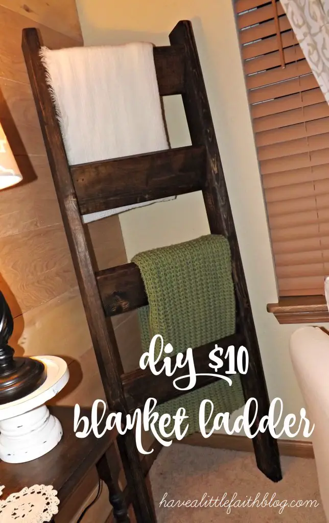 Build a Living Room Blanket Ladder DIY Project