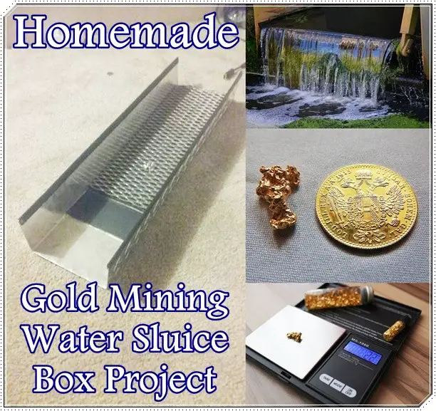 Homemade Gold Mining Water Sluice Box Project