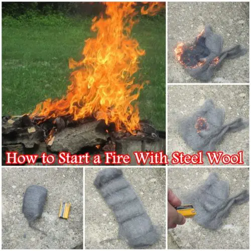 How to Start a Fire With Steel Wool 