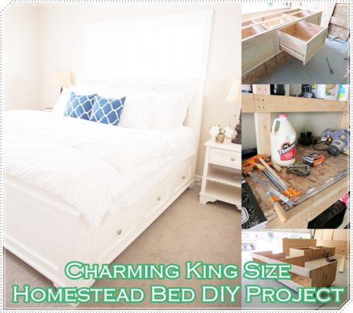 Charming King Size Homestead Bed DIY Project 