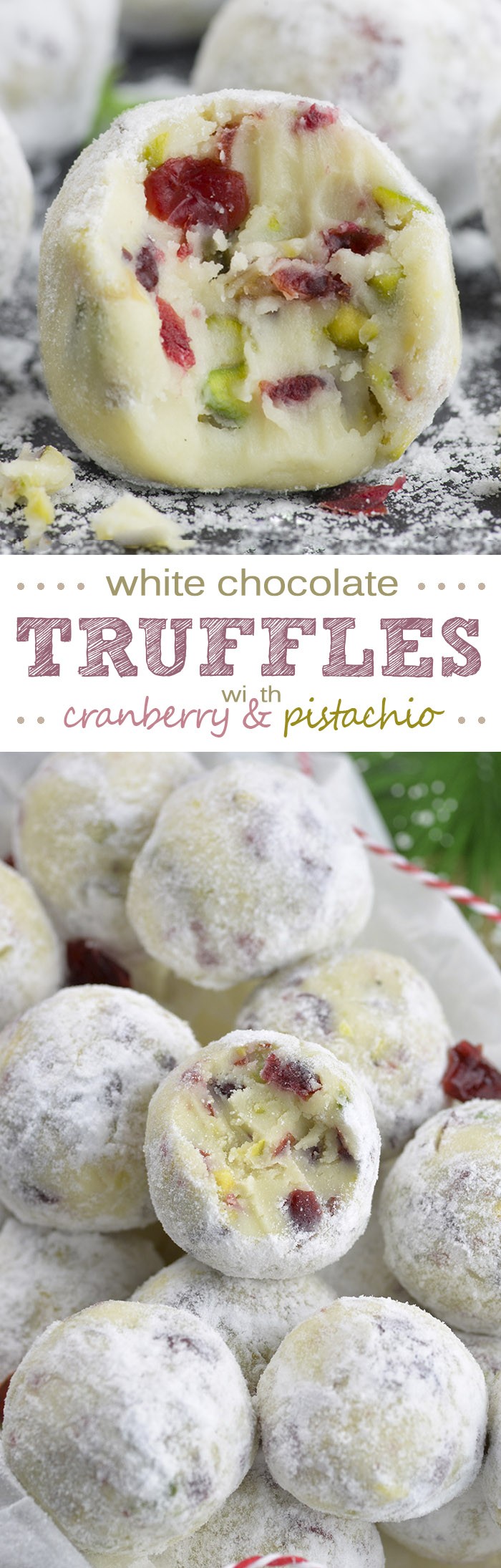 White Chocolate Fruit Nut Truffles