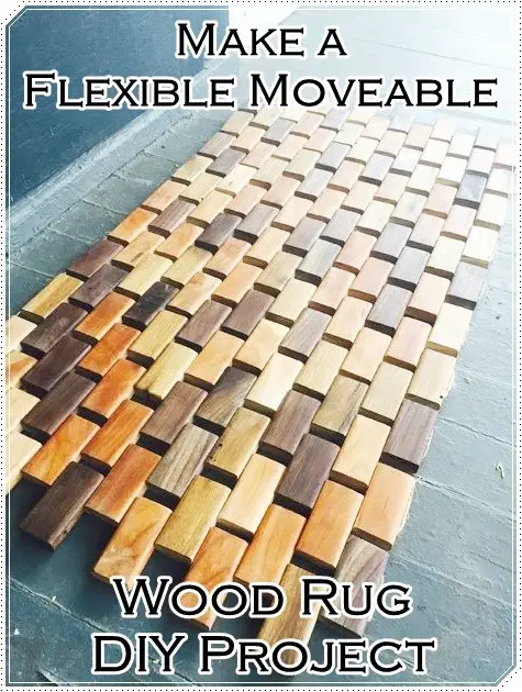 Make a Flexible Moveable Wood Rug DIY Project