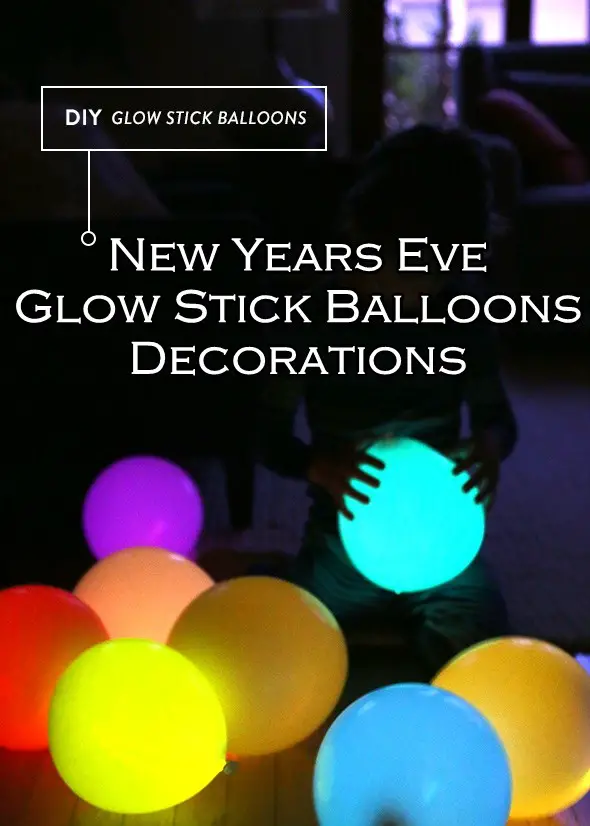 New Years Eve Glow Stick Balloons Decorations