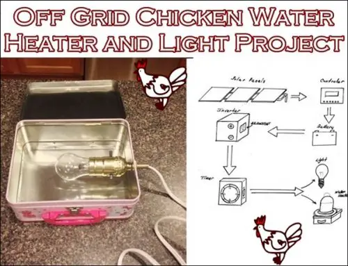Off Grid Chicken Water Heater and Light Project