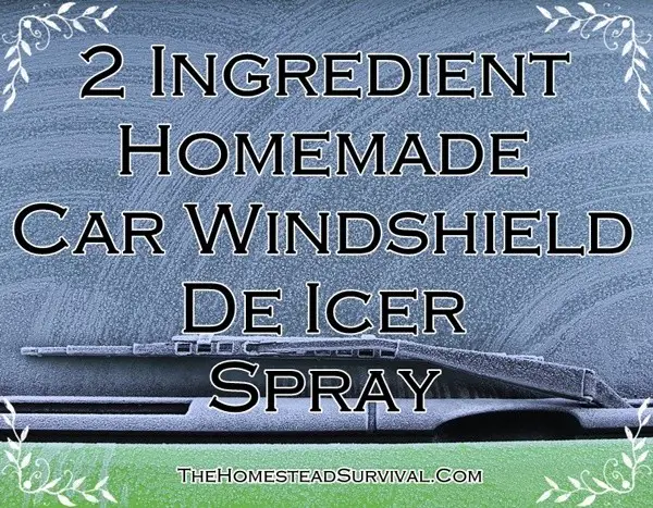 2 Ingredient Homemade Car Windshield De Icer Spray