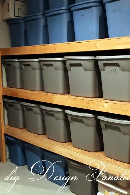Build a Plastic Storage Container Strong Shelf DIY Project