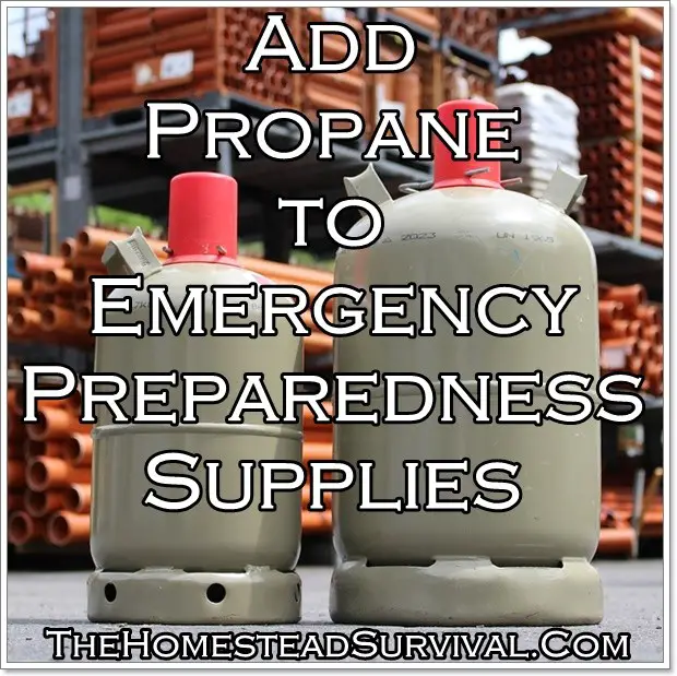 Add Propane to Emergency Preparedness Supplies