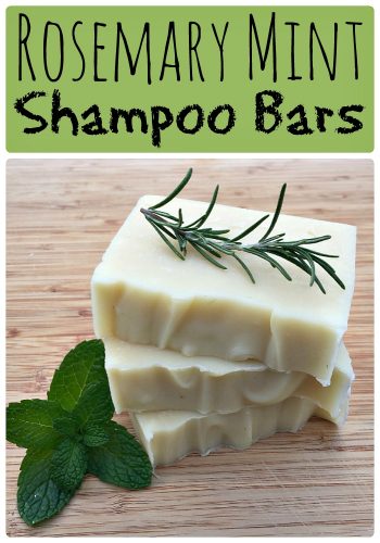 Homemade Beauty Products Rosemary Mint Shampoo Bar