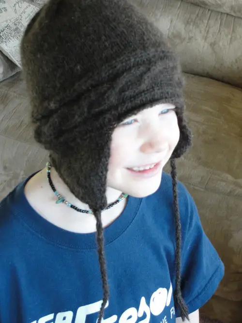 Warm Knitted Hat With Ear flaps