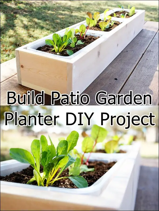 Build Patio Garden Planter DIY Project