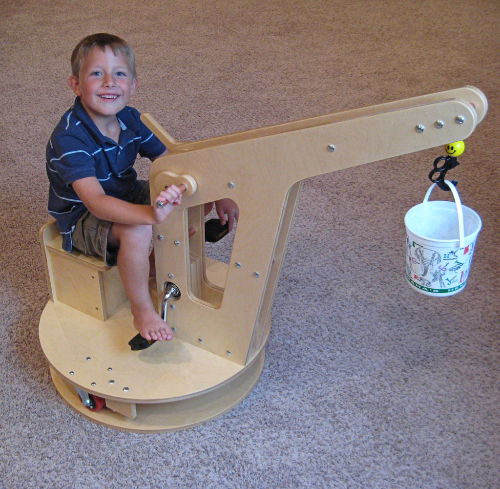 Build a Ride-on Toy Crane for Your Kids